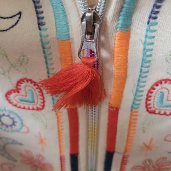 Peek Arent you curious size 10 girls embroidered hoodie - Picture 8 of 8